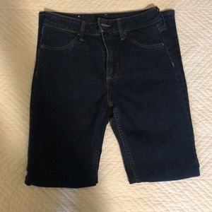 High waisted Dark Wash Skinny Jeans